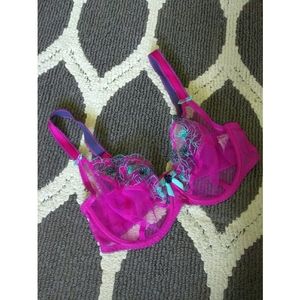 Freya Lyla Plunge Balcony Bra - 34F - Pink